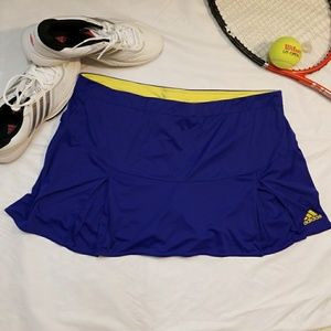 Adidas Climalite Tennis Skirt Skort Blue XL